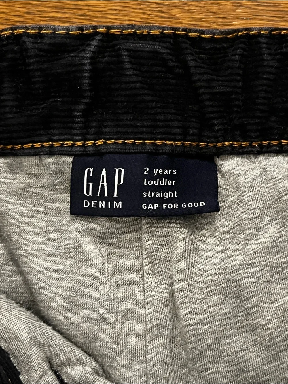 Lot of 2 Baby Gap Boys Size 2T Lined Corduroy Pants Adjustable Waist